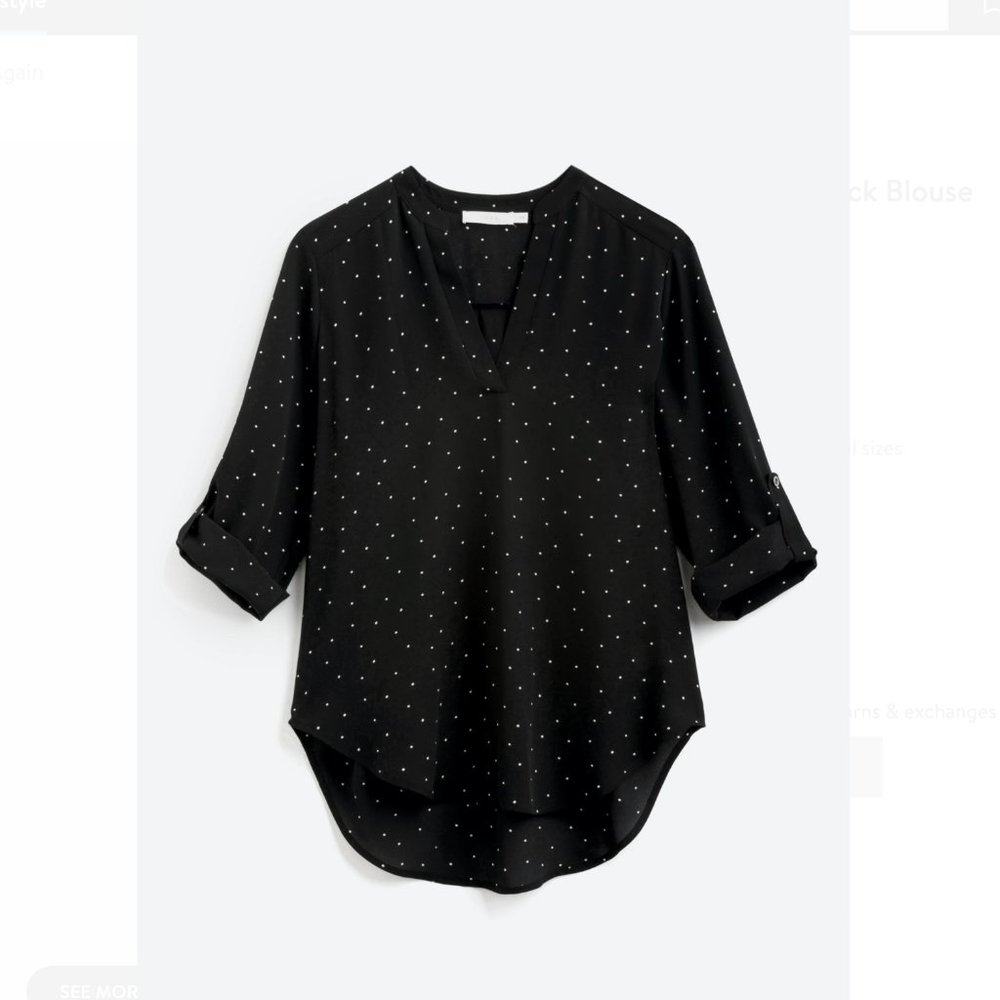 LUSH Warren Split Neck Blouse from Stitch Fix M